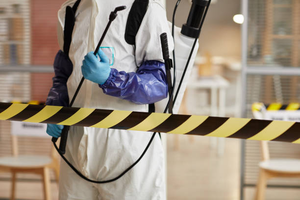 Professional Biohazard Cleanup technician working in Amityville, NY